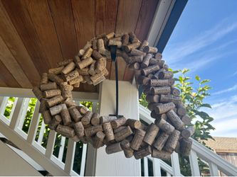 Hanging Heart Cork Wreath