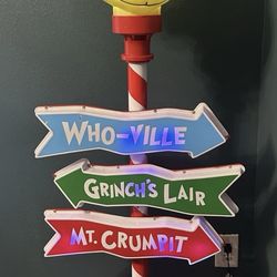 5' Grinch Christmas light up decor