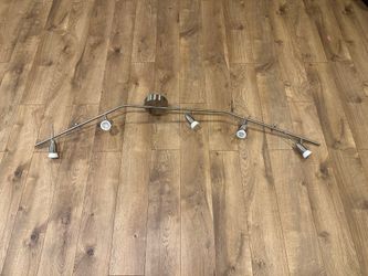 Ceiling light with 5 spotlights, nickel plated