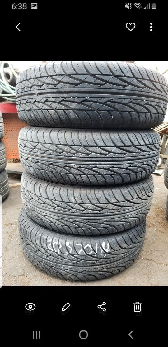 Verdo 4 Llantas usadas 205 70 14
