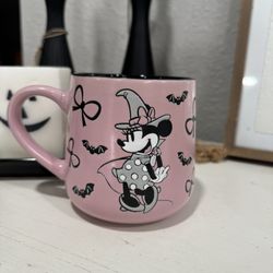 Disney Pink Minnie Witch  W/ Bows Mug
