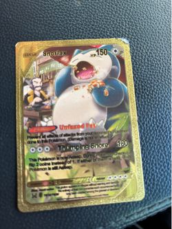 150 Gold snorlax card