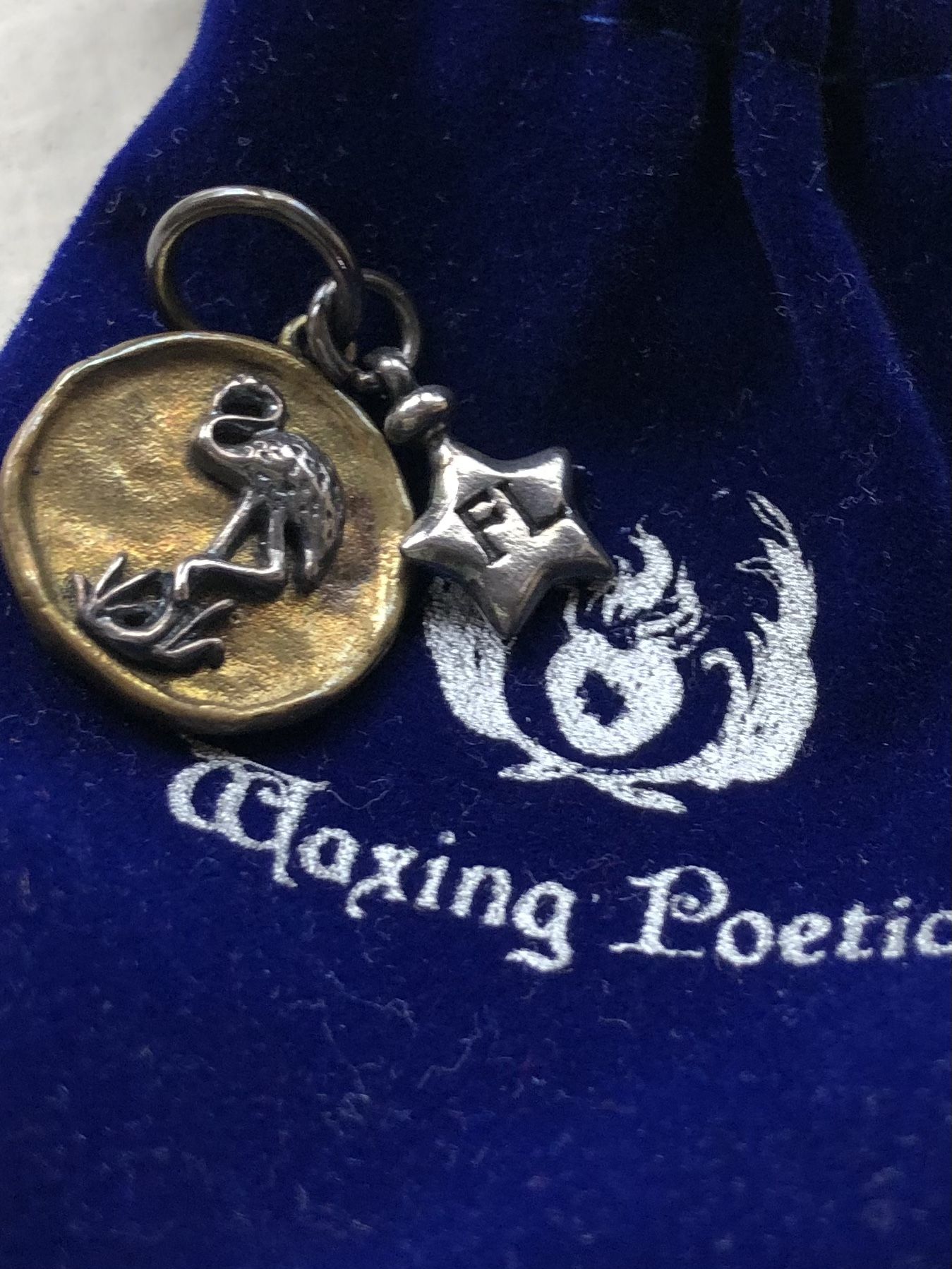 Waxing Poetic Necklace Or Bracelet Charm Jewelry