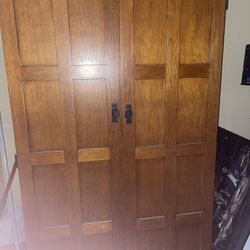 Oak Woods Vintage Computer Cabinet