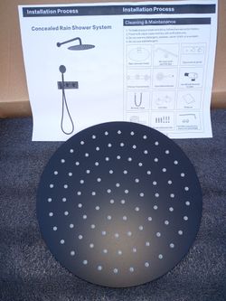 Round Shower Faucet Kit 