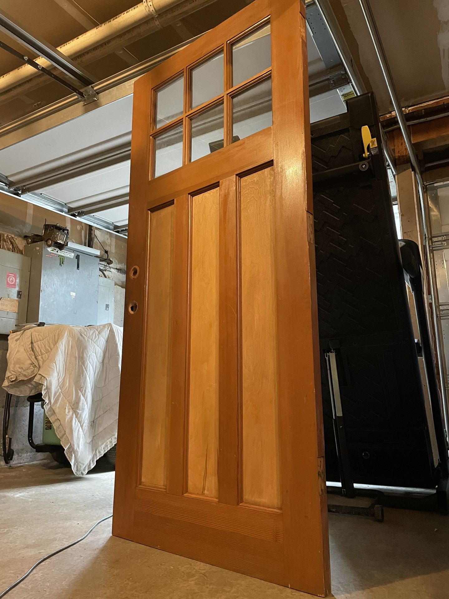Vintage Fir Entry Door 