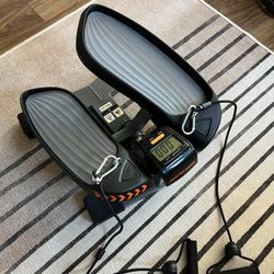 Mini Stepper Exercise Machine with Resistance Bands