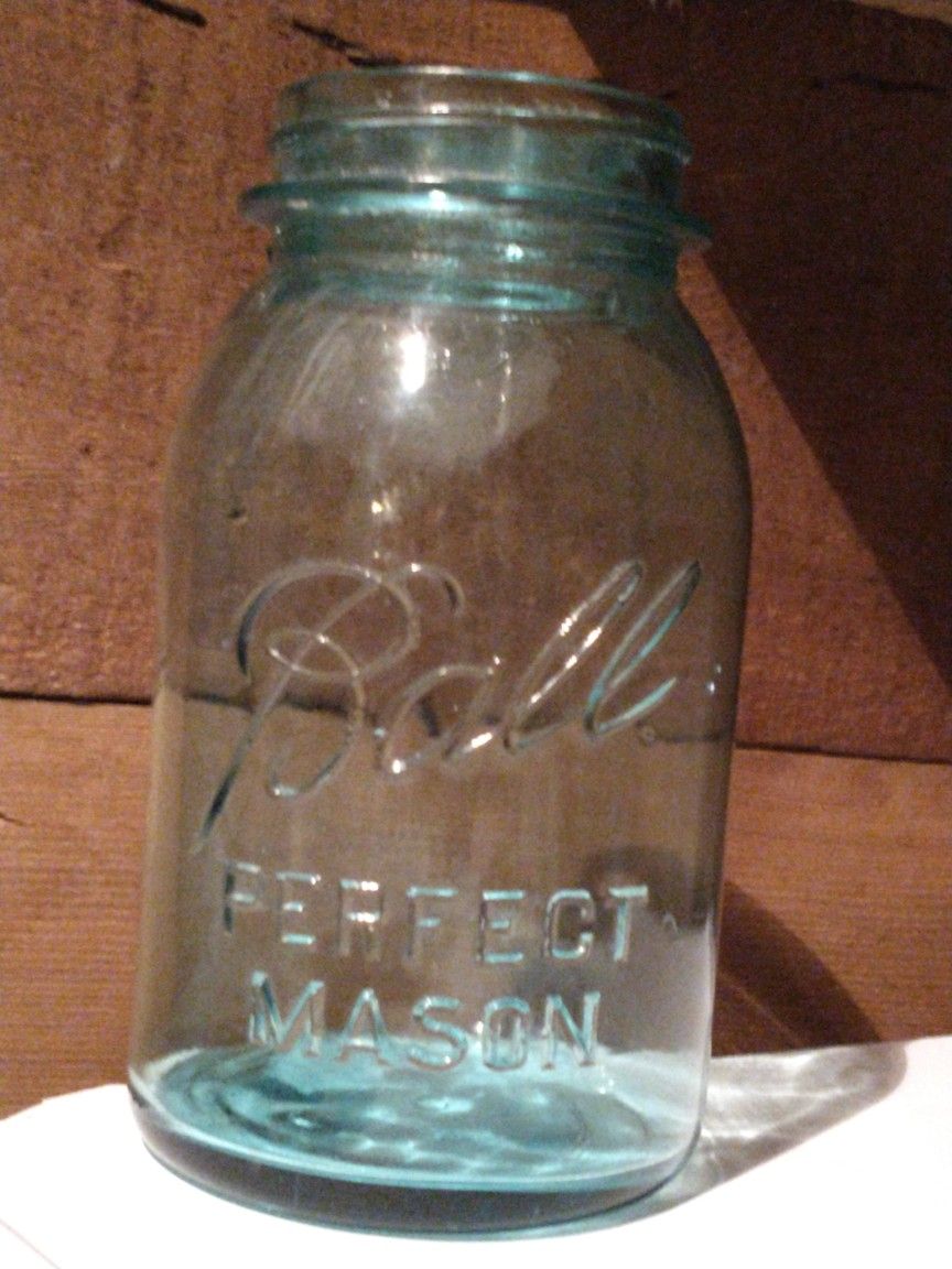 Antique Blue Ball Perfect Mason Jar