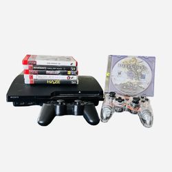 PlayStation 3 Sony PS3 Slim With Games Finall Fantasy Resistance Midnight Club Blu-ray Player 