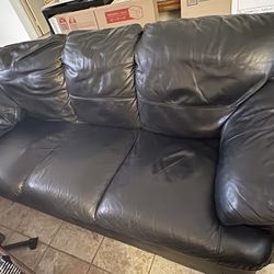 3 Piece Leather Sofa Set