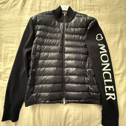Men’s Moncler Quilted Down Cotton Cardigan