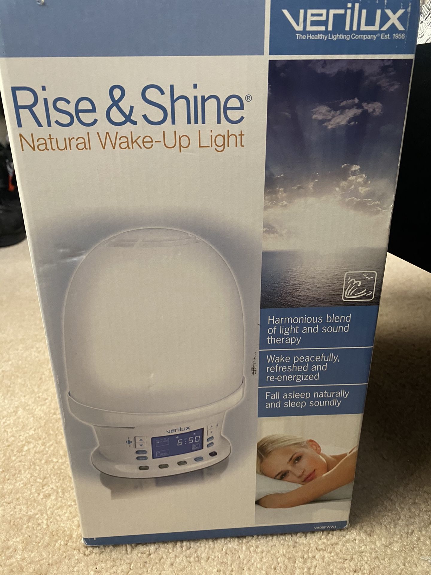 Verilux - Rise & Shine Natural Wake-Up Light Clock and Radio