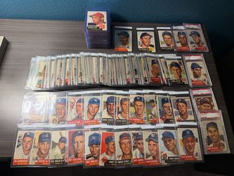 1953 topps baseball LOT (250) differnt