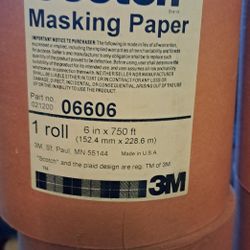 Masking Paper (Scotch) 6in X 750 Feet  8 Rolls