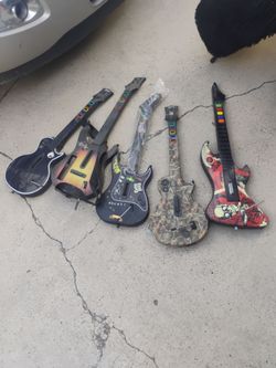 Guitar hero busted guitars