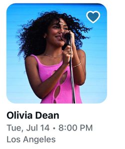 Olivia Dean – 2 Concert Tickets (Pair) – AXS Transfer