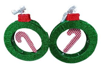 Joyfy 24-in Lighted Candy Cane Electrical Outlet Christmas Decor