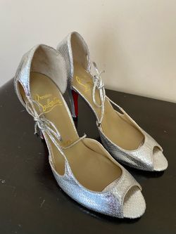 Christian Louboutin Sz 38 Open Toe Sandals Heels