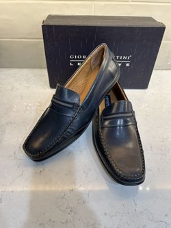 👞 Giorgio Brutini – Le Glove Men’s Navy Blue Leather Loafers | Size 12 M