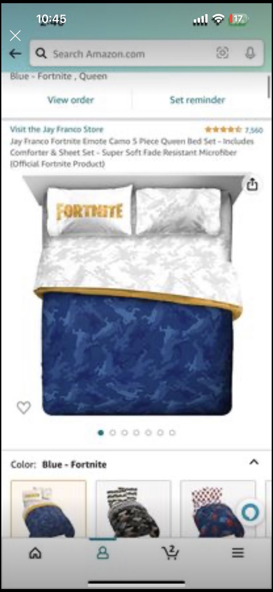 Fortnite Bedding Set Full Size With Curtain $80