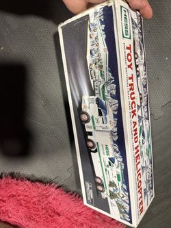 HESS TOY TRUCK AND HELICOPTER SET