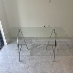 Modern Glass/Chrome Desk