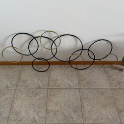 Metal Black and Gold Wall Decor