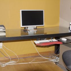 Black Laminate Desk | Dining Table