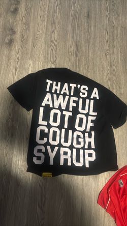 Cough syrup shirt black and white