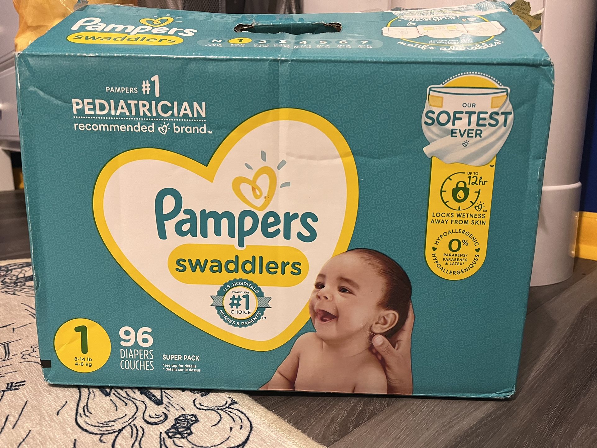 96 Size 1 Diapers