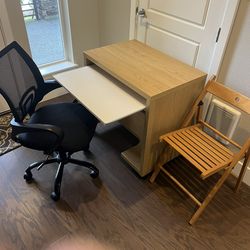 Free. Computer Desk With Office Chair And Task Chair