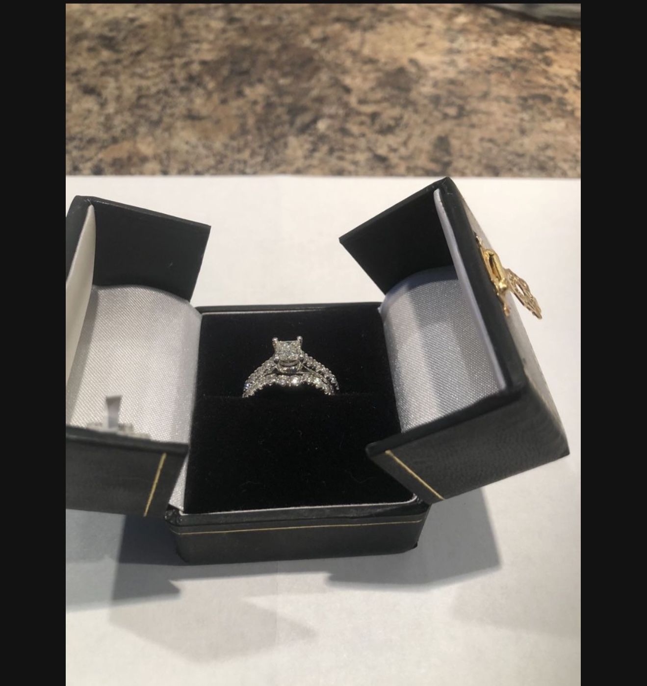 White Gold Diamond Wedding Set NEW