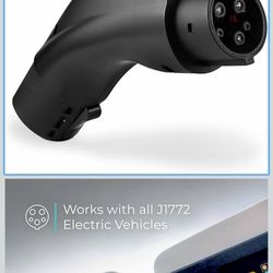 Lectron Tesla to J1772 EV Charging Adapter – NACS Converter, 48 Amp & 240V, Compatible with Tesla High Powered Connectors, Destination Chargers & Mobi