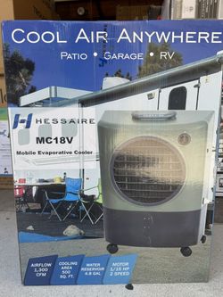Hessaire 1,300 CFM 2-Speed Portable Evaporative Cooler (Swamp Cooler) for 500 sq. ft. in Green