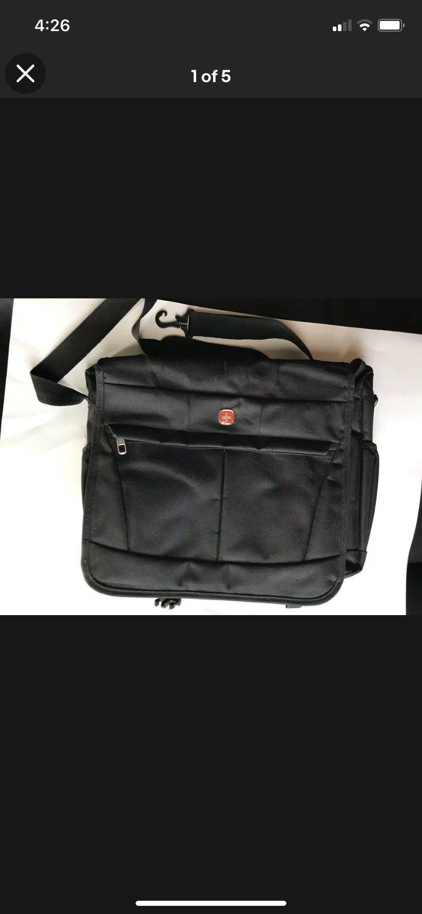 Large Black Swissgear Laptop Bag