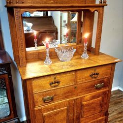 Antique Golden Oak Sideboard