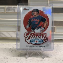 2026 Topps Finest Baseball Munetaka Murakami WF-24 World's Finest REFRACTOR