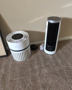Levoit Tower Fan + Megawise Air Purifier