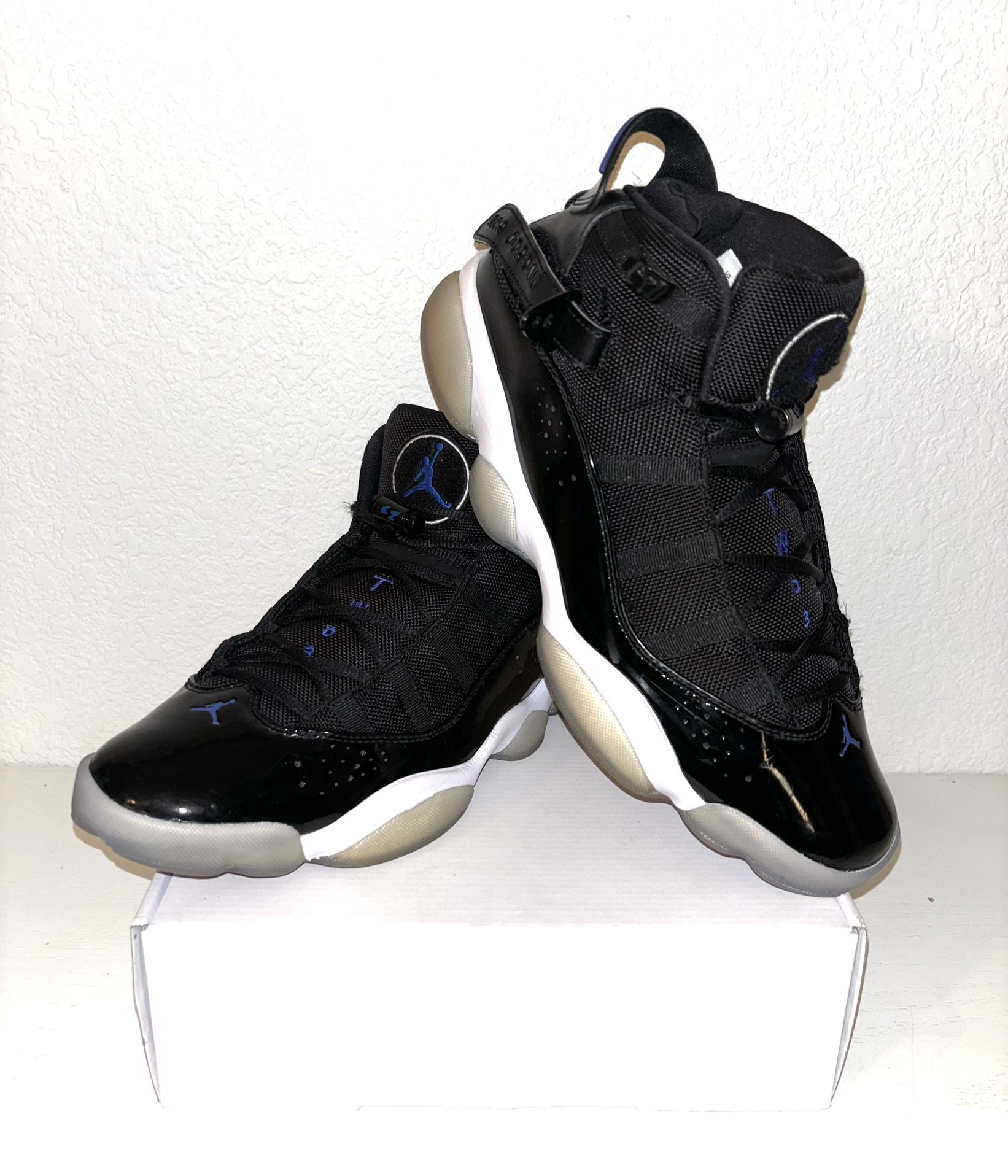 *NIKE* Air Jordan 6 Rings SPACE JAM Black/Blue Men's Shoes Size 10.5.