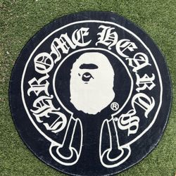 Chrome Hearts x Bape Soft Rug Over 3FT