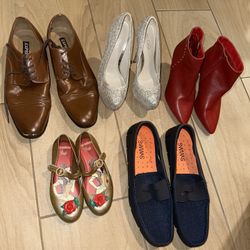 Men’s, Women’s, Girl’s shoes Brands: Express, ALDO, SWIMS,Bamboo,andPrincess Belle *Read Description*