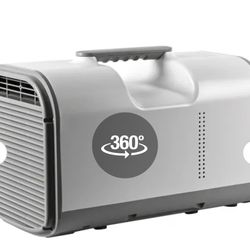 Edendirect 4500 BTU Portable Air Conditioner Cools 150 Sq. Ft. in Gray with Dehumidifier and Remote Control for Camping Tent and RV