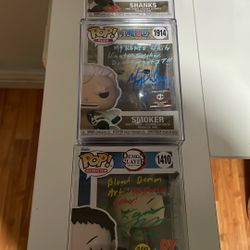 One piece Sign Funkos And Demon Slayer