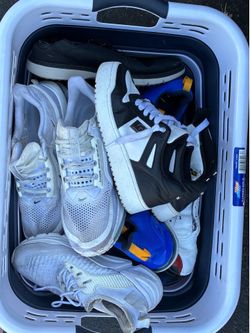 Basket of shoes