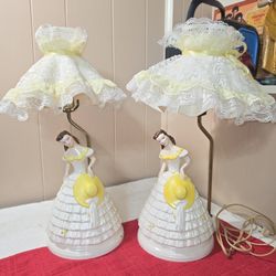 Pair of 20" Scarlett Ohare Southern Bell Lamps