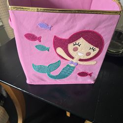 Pink Mermaid Storage Cubes set of 2