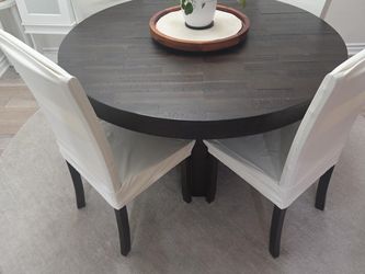 Round Dining Table Set with 4 Chairs
