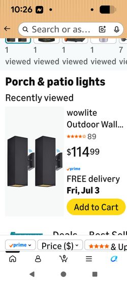 New contemporary porch lights