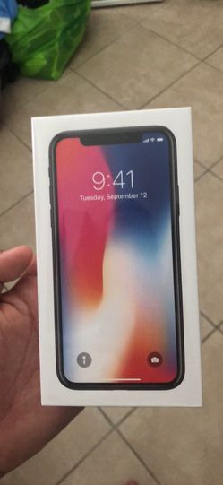 iPhone X 64gb sealed black att