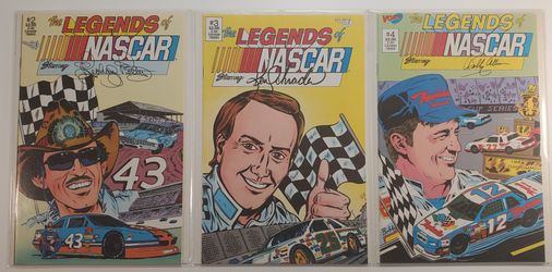 LEGENDS OF NASCAR Comic Books #2, #3 & #4